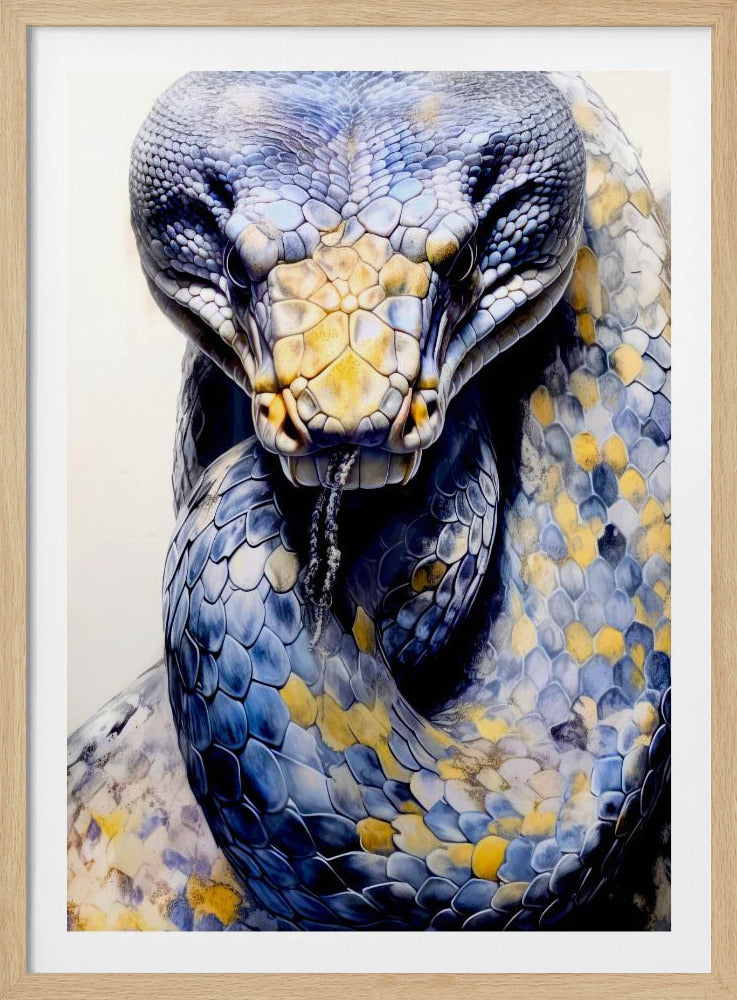 Snake Watercolor Animal Art | Poster