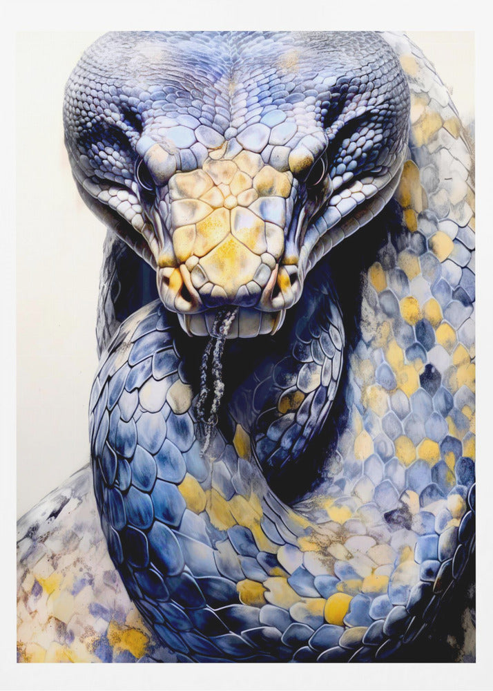 Snake Watercolor Animal Art | Poster