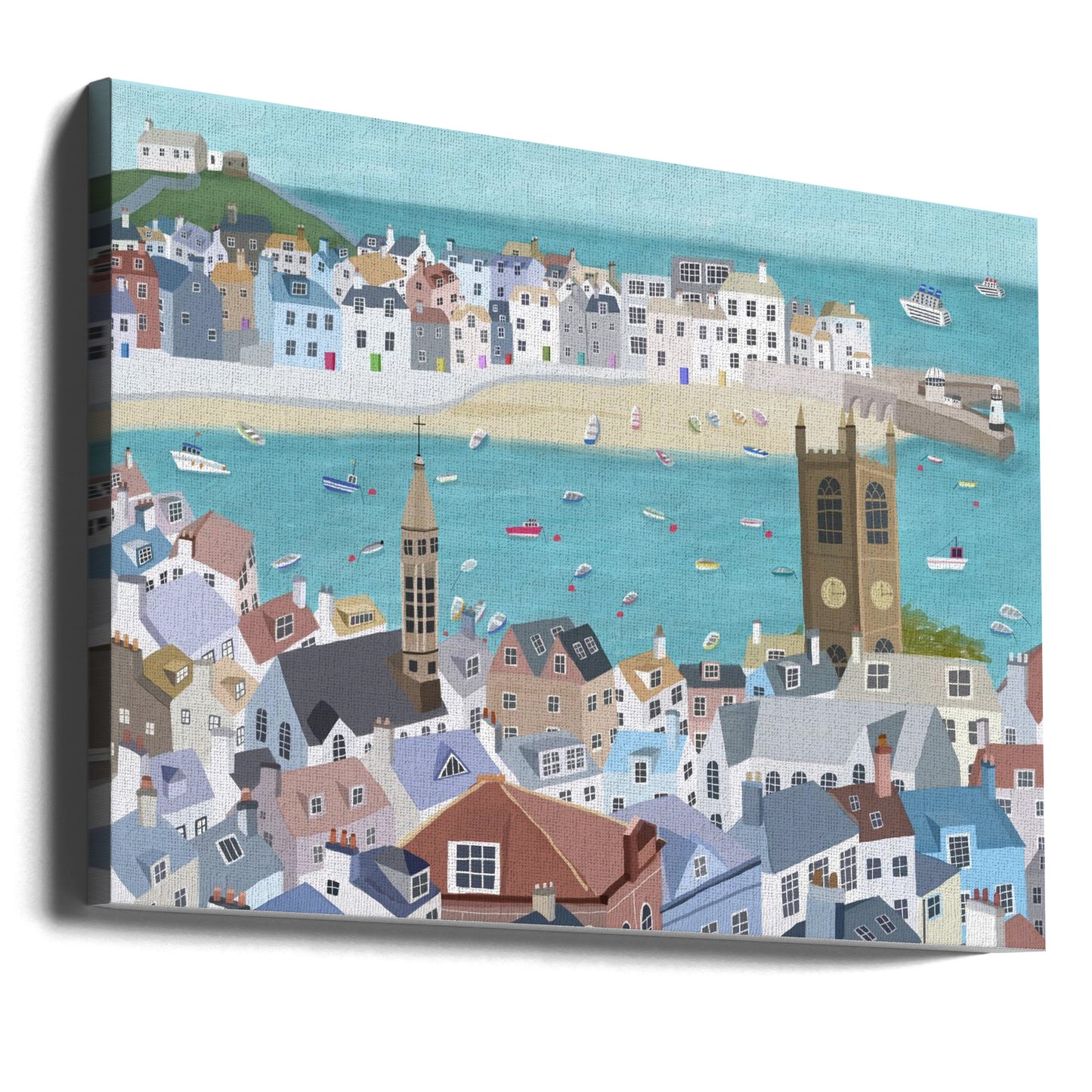The Beautiful St Ives, Cornwall, UK by Artist Carla Daly | Canvas