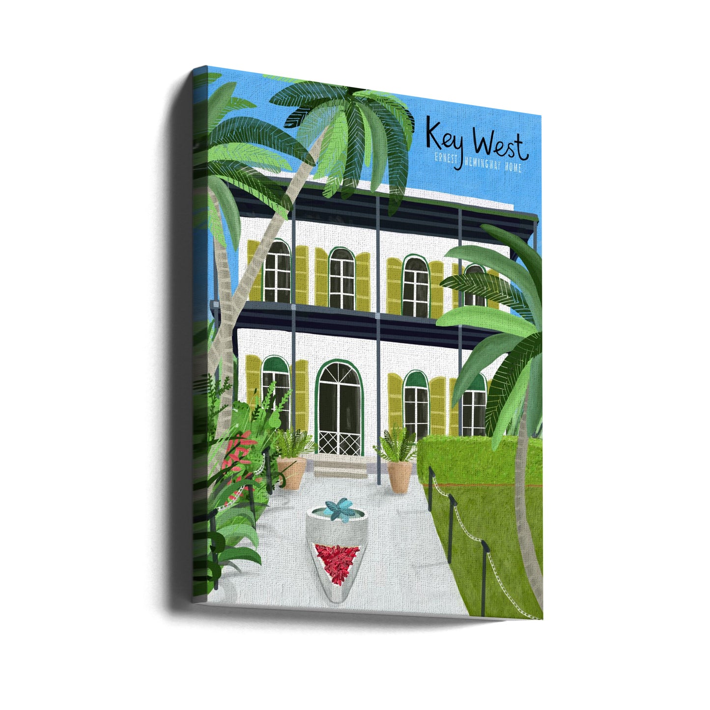 Ernest Hemingways Home, Key West Hemingway, Florida by Artist Carla Daly | Canvas