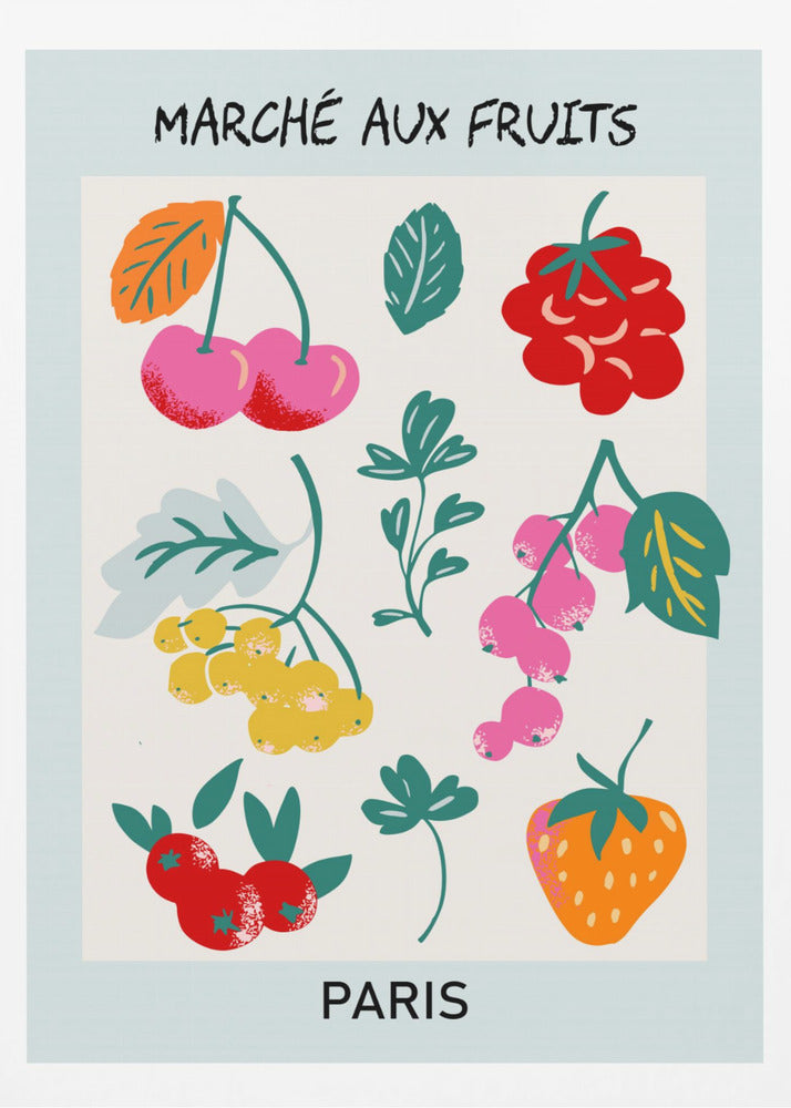 Obstmarkt Paris | Poster