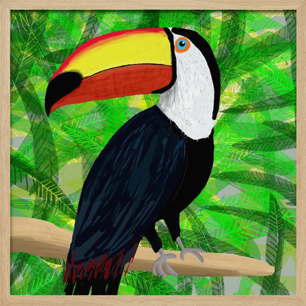 Toucan Tropical Bird by Artist Carla Daly | Poster