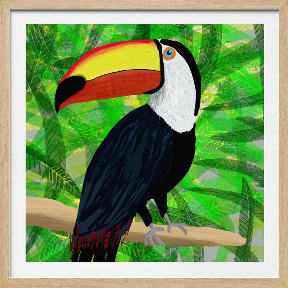 Toucan Tropical Bird by Artist Carla Daly | Poster