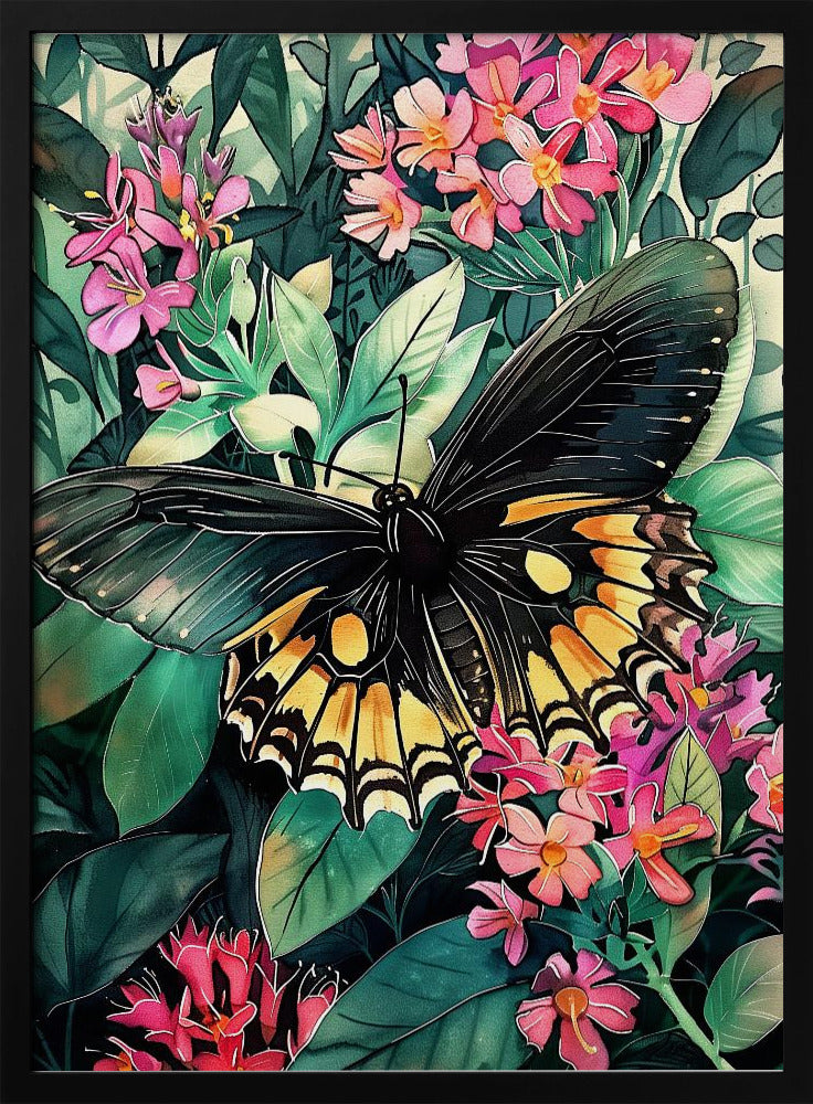 Schmetterling Aquarell Tierkunst 2 | Poster