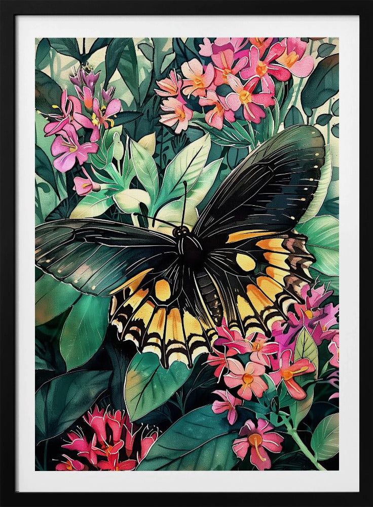 Schmetterling Aquarell Tierkunst 2 | Poster