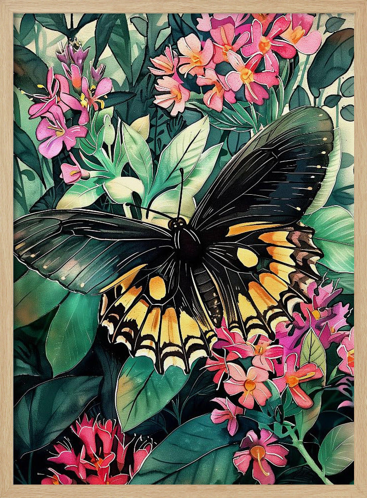 Schmetterling Aquarell Tierkunst 2 | Poster