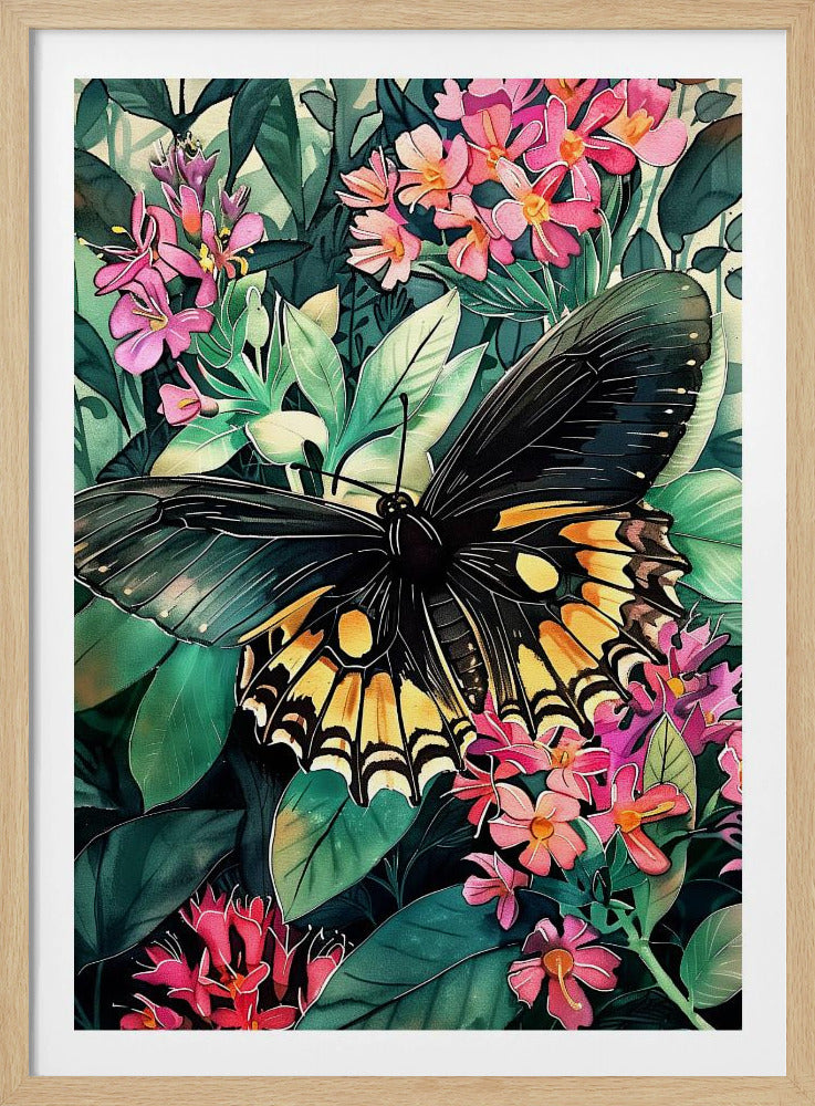 Schmetterling Aquarell Tierkunst 2 | Poster
