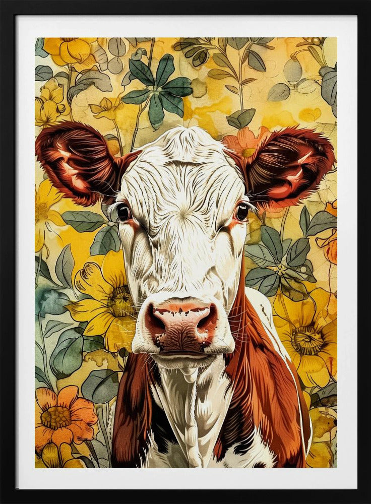 Kuh Aquarell Tierkunst 1 | Poster