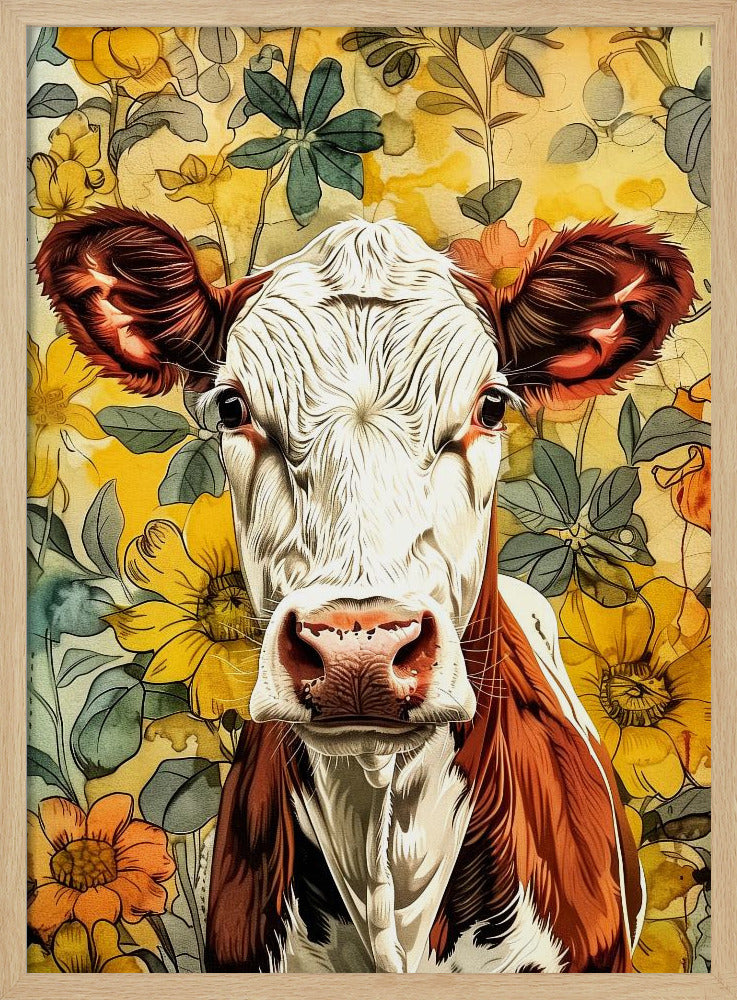 Kuh Aquarell Tierkunst 1 | Poster