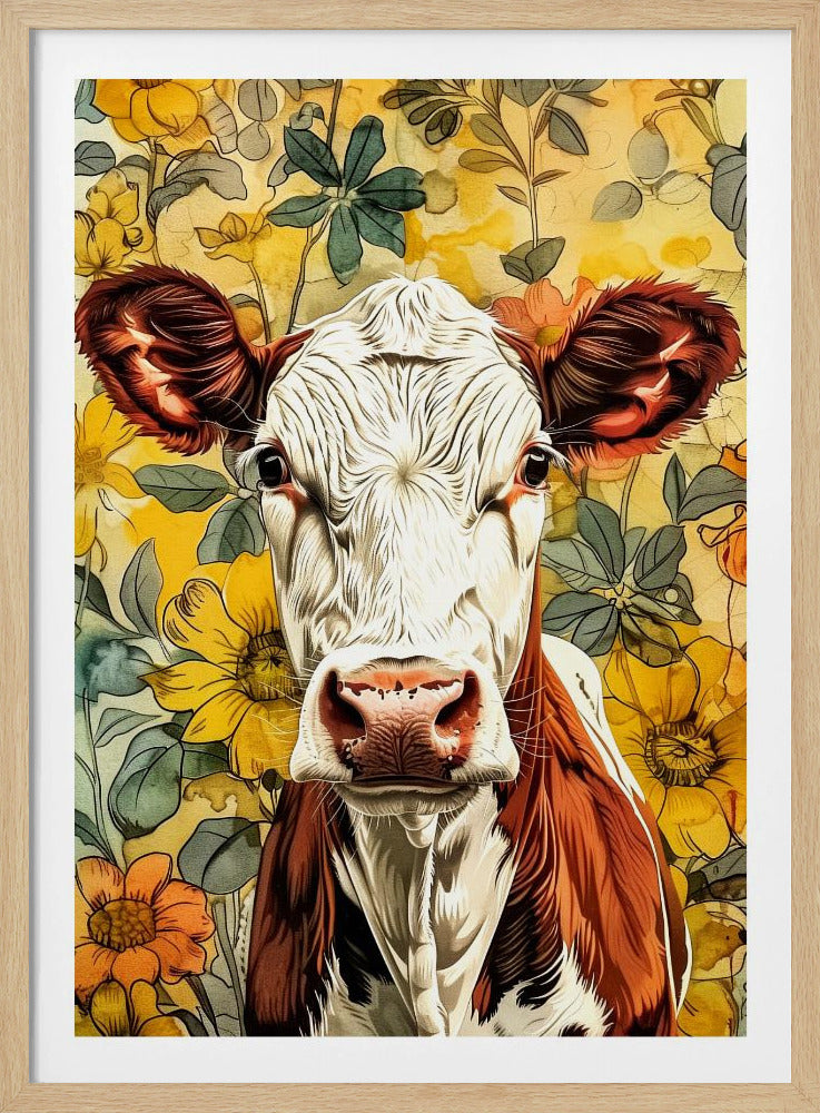 Kuh Aquarell Tierkunst 1 | Poster