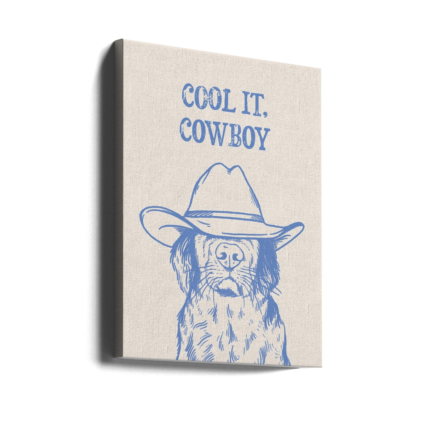 Cool it Cowboy Blue | Canvas