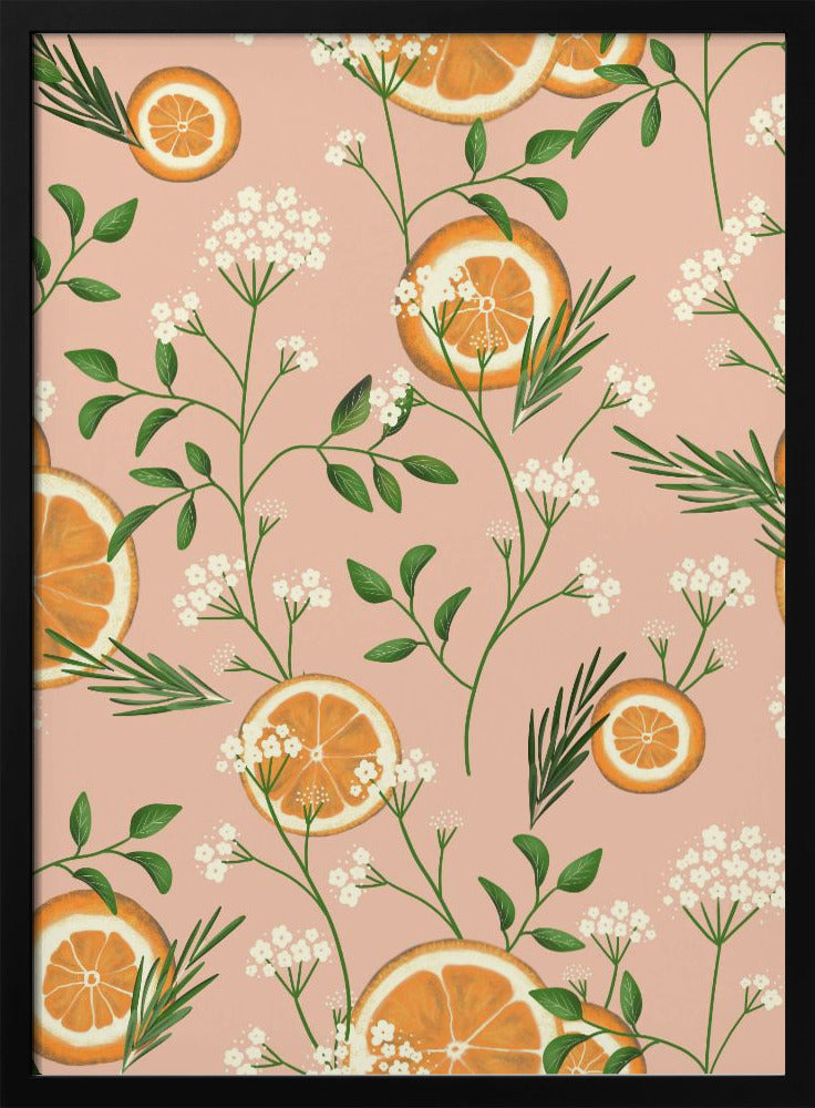 Holunderblüten und Orangen | Poster