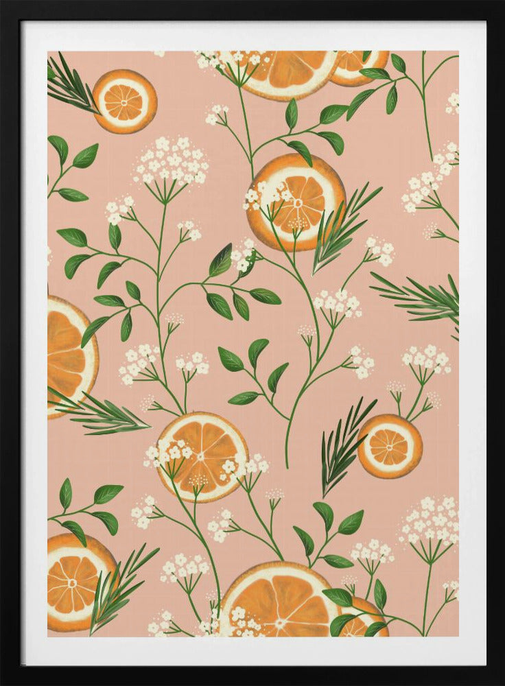 Holunderblüten und Orangen | Poster