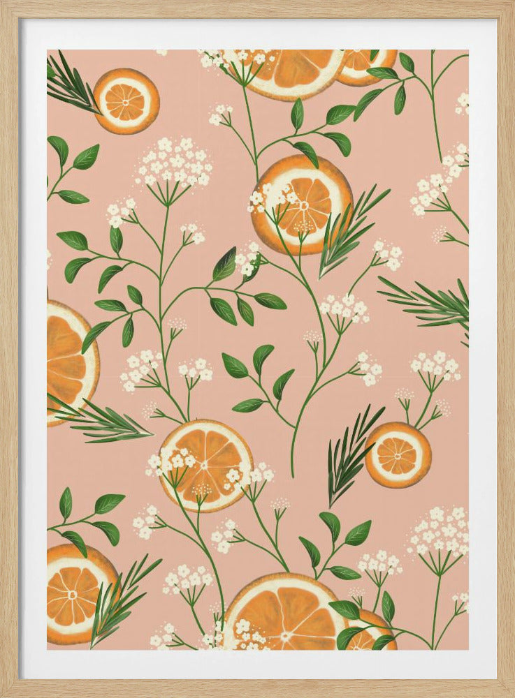 Holunderblüten und Orangen | Poster