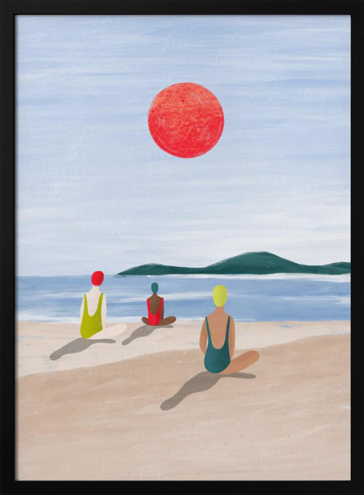 Mädchen am Strand | Poster