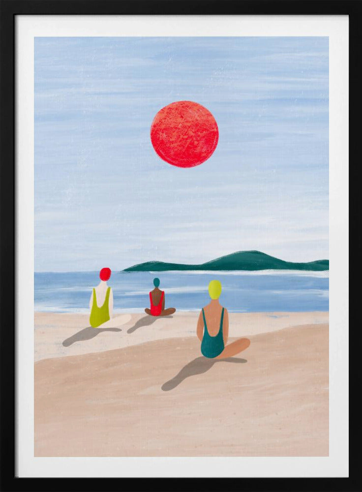 Mädchen am Strand | Poster