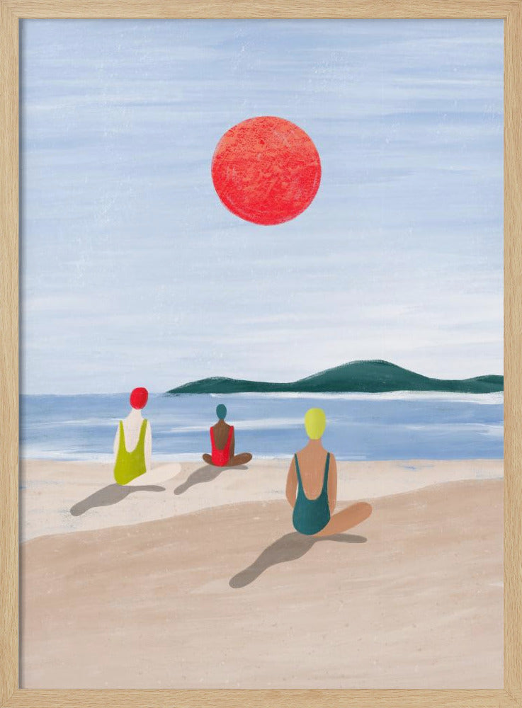 Mädchen am Strand | Poster