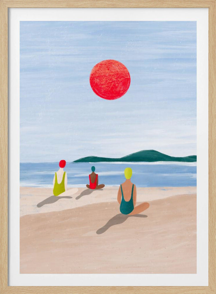 Mädchen am Strand | Poster