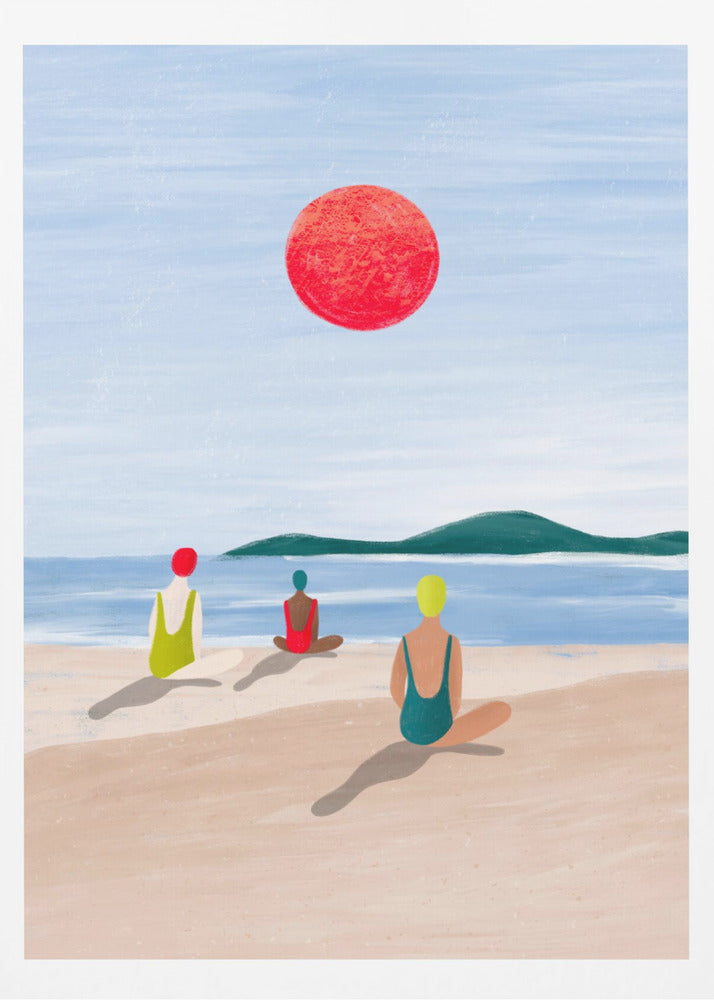 Mädchen am Strand | Poster