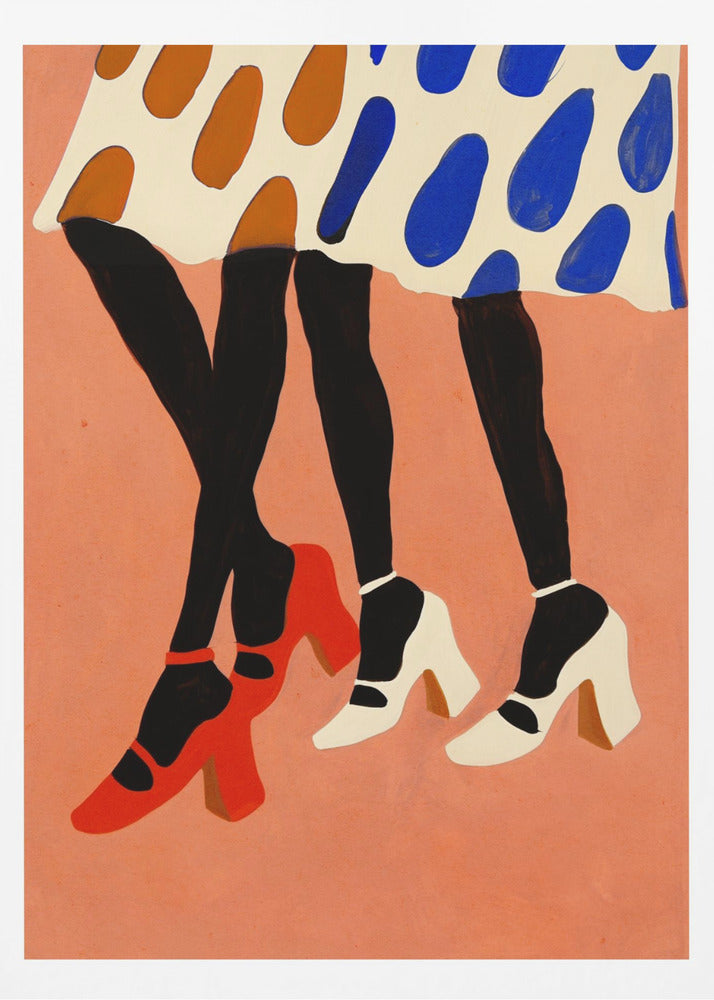 Gepunktete Schritte | Poster