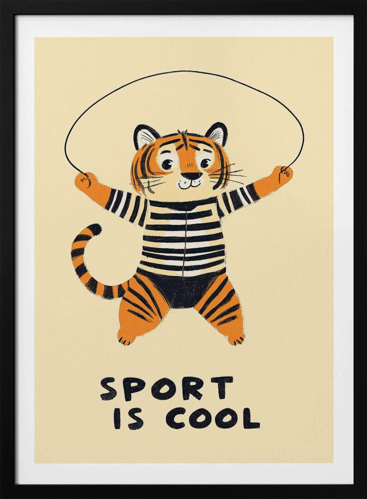 Springender Tiger-Spaß | Poster