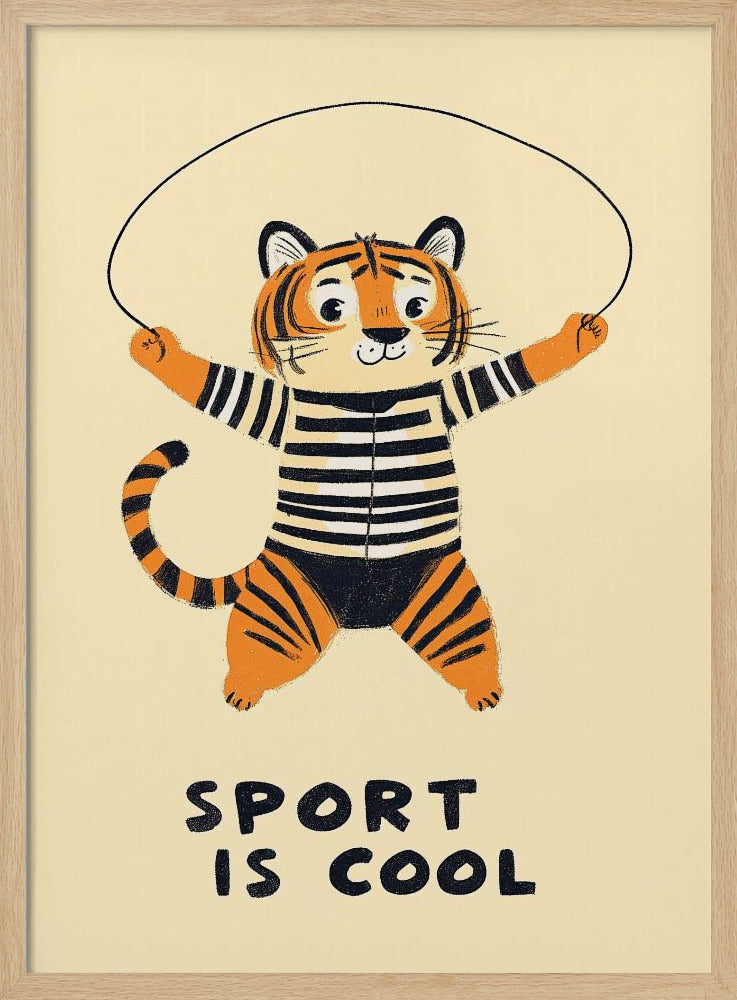 Springender Tiger-Spaß | Poster
