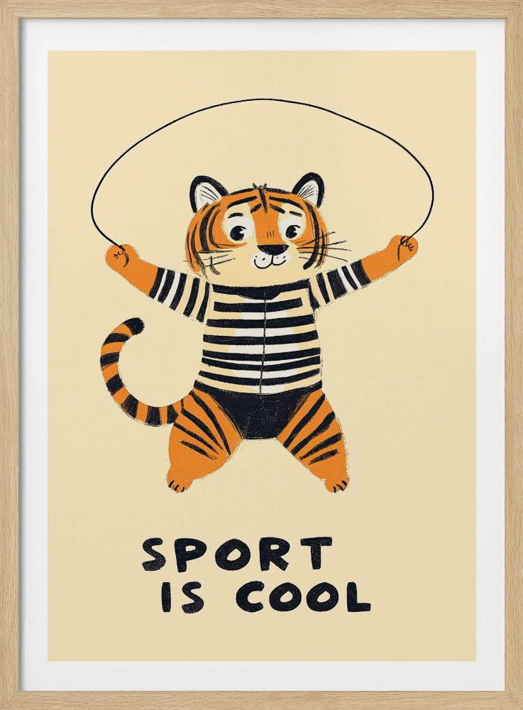 Springender Tiger-Spaß | Poster