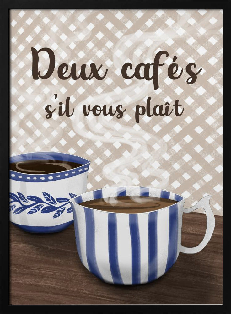 Zwei Kaffee bitte | Poster