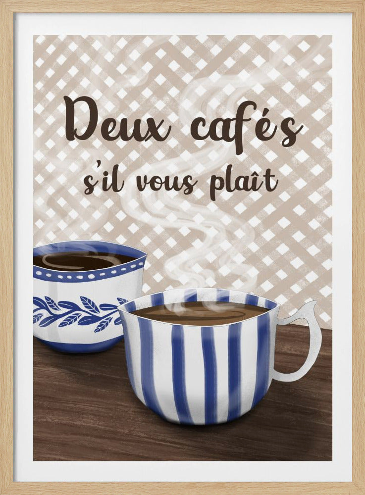 Zwei Kaffee bitte | Poster