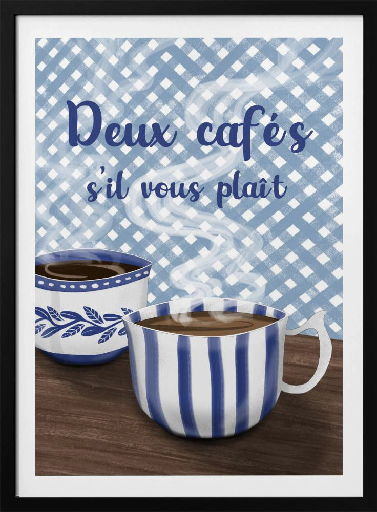 Zwei Kaffee bitte | Poster
