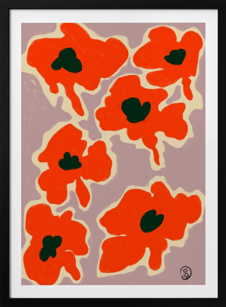 Lebendige Mohnblumen | Poster