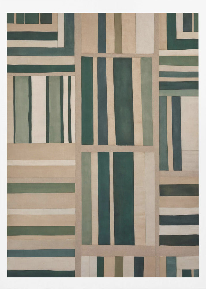 Geometrischer Wandteppich | Poster