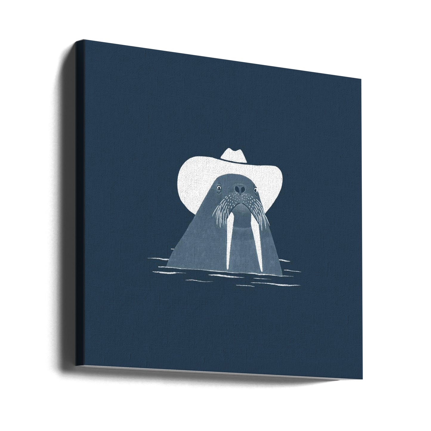 Hank, das Cowboy-Walross | Leinwand-Bilder