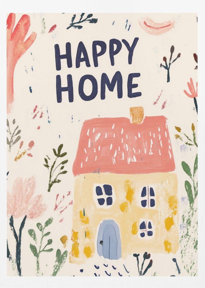 Onnellinen koti | Julisteet - Taidevedokset