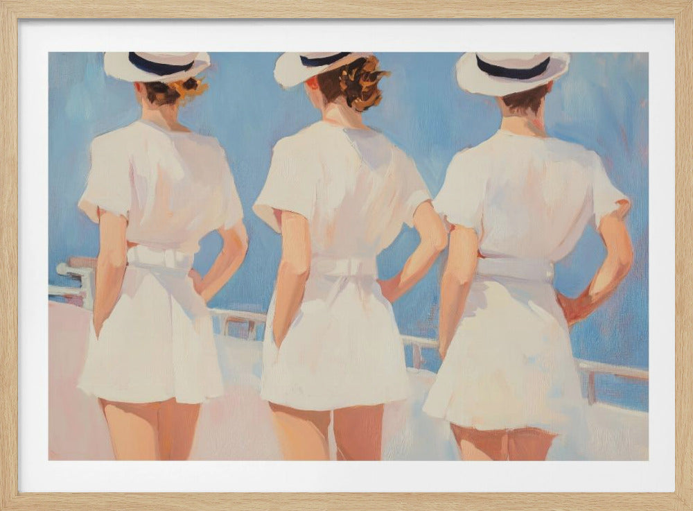 Retro Three Sailors | Poster