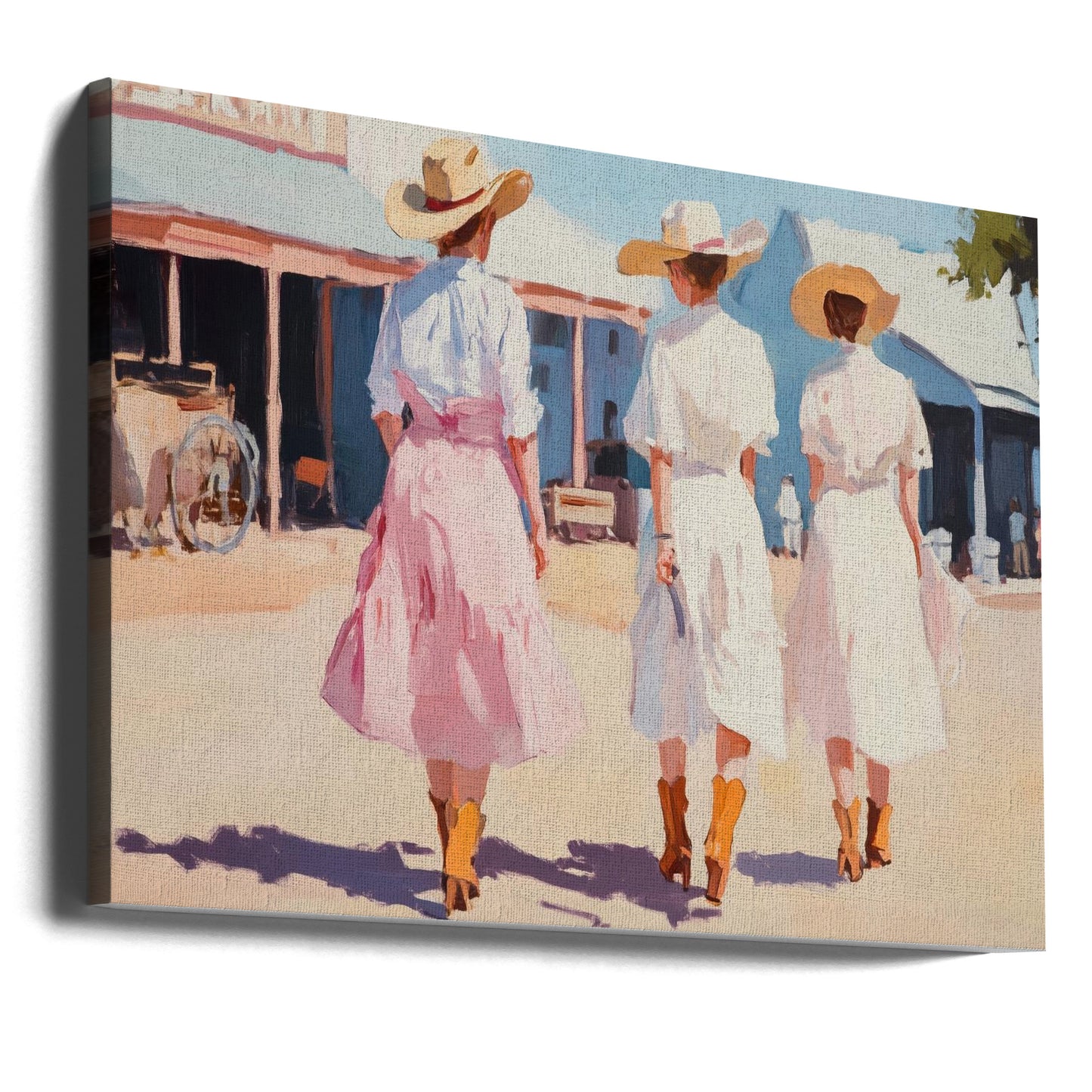 Signore western retrò | Stampe su Tela