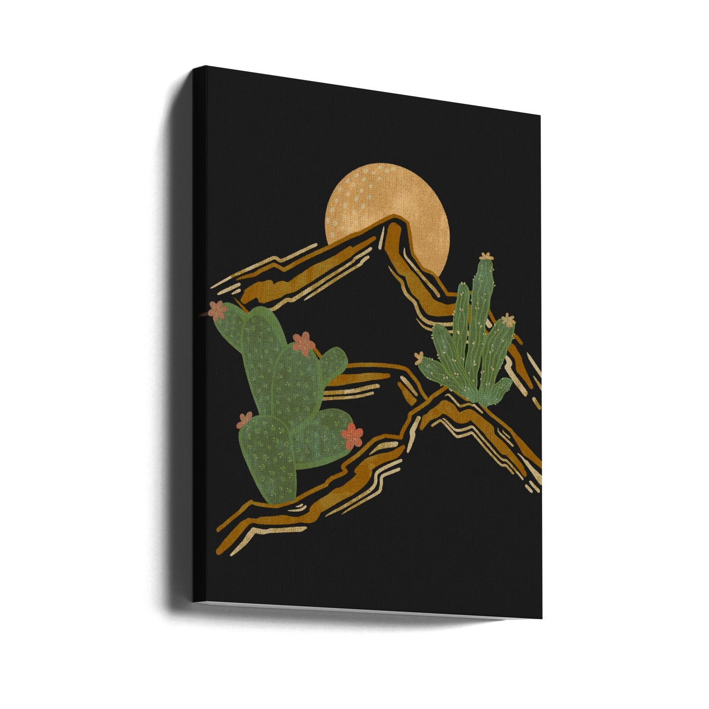 Rocky Mountain and Cactus | Canvas