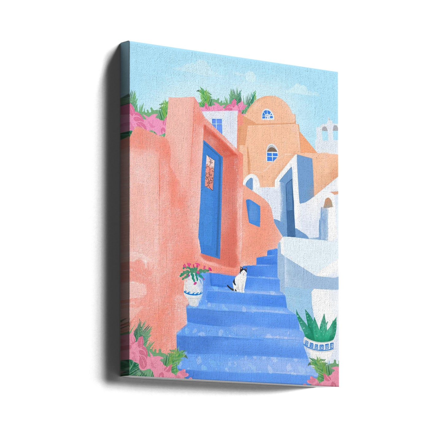 Santorini Street | Canvas