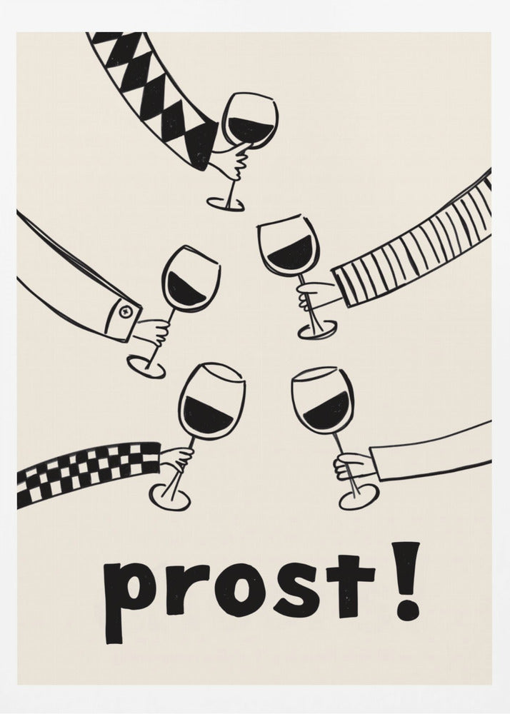 Prost! Wine Party with Friends | Poster