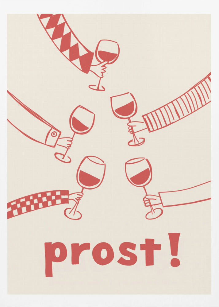 Prost! Wine Party with Friends | Poster