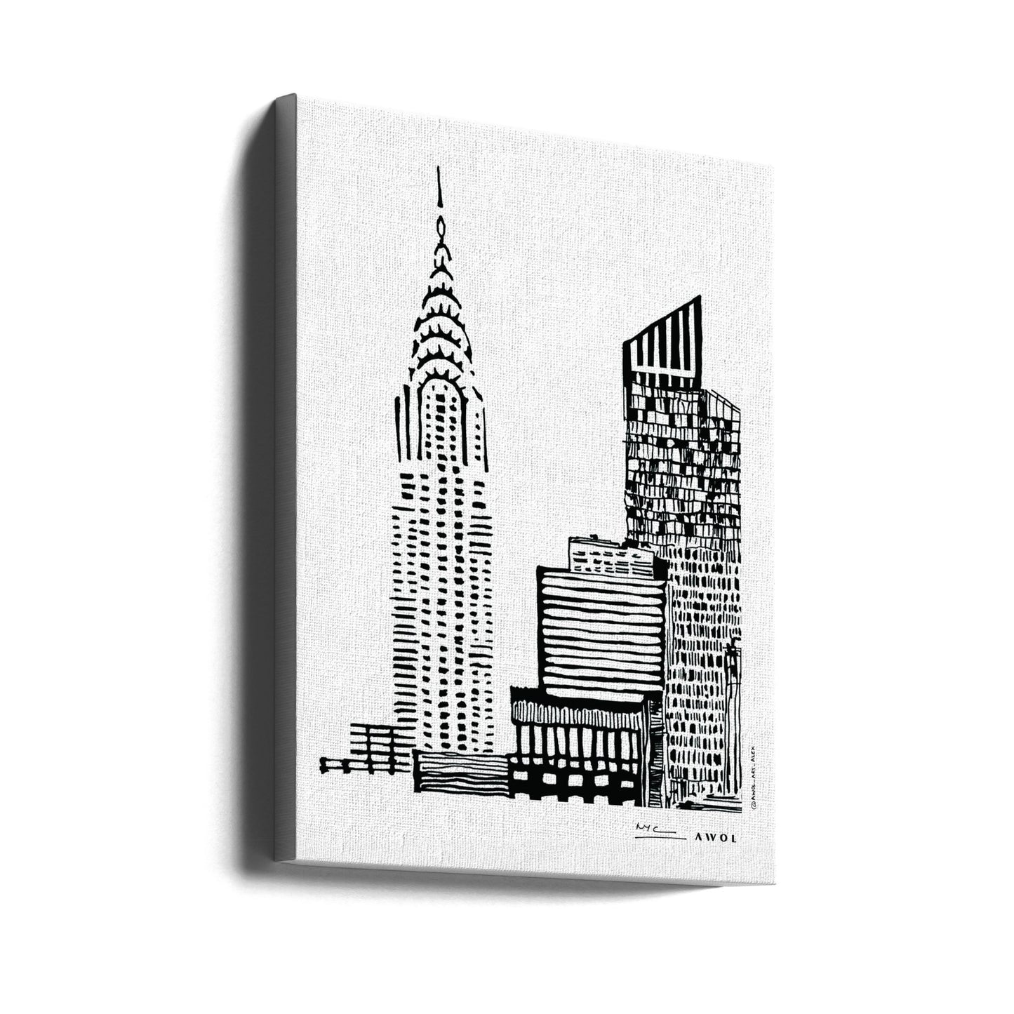 New York City Skyline With Skyscraper Buildings | Canvas