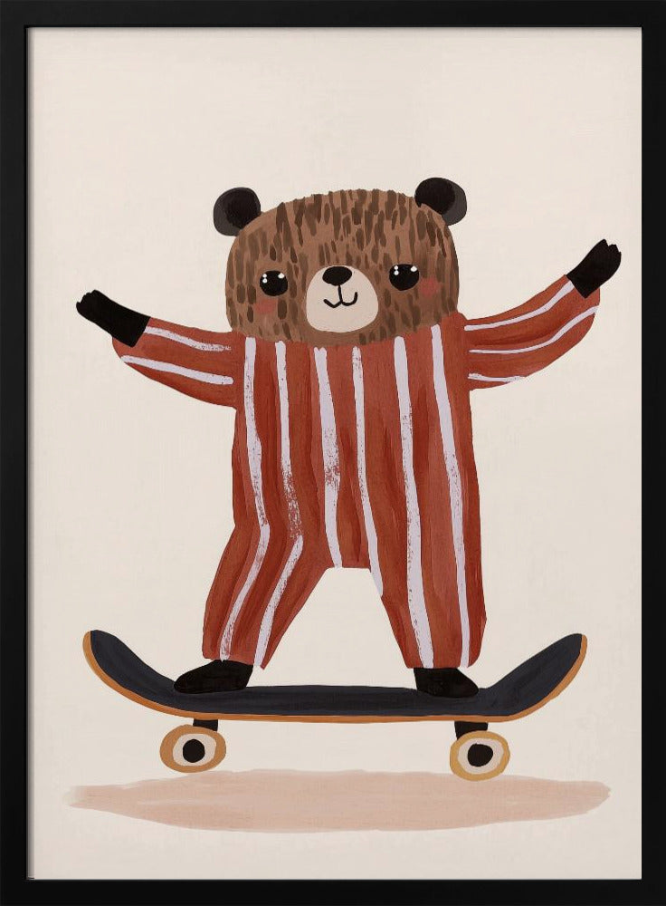 Skaterbär Freude | Poster