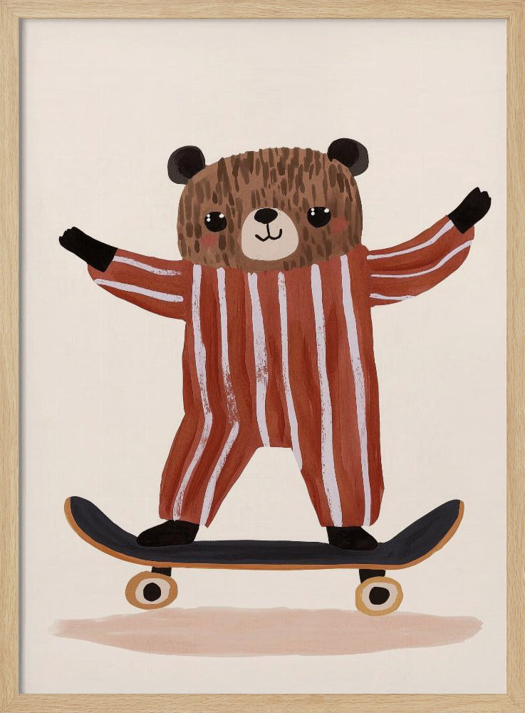 Skaterbär Freude | Poster