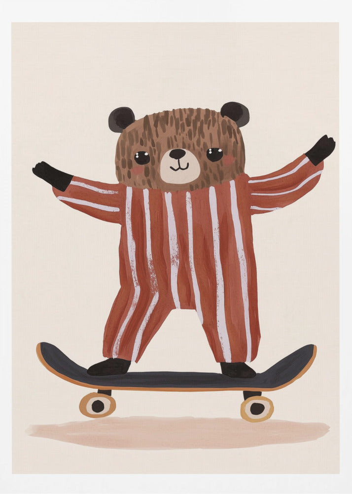 Skaterbär Freude | Poster
