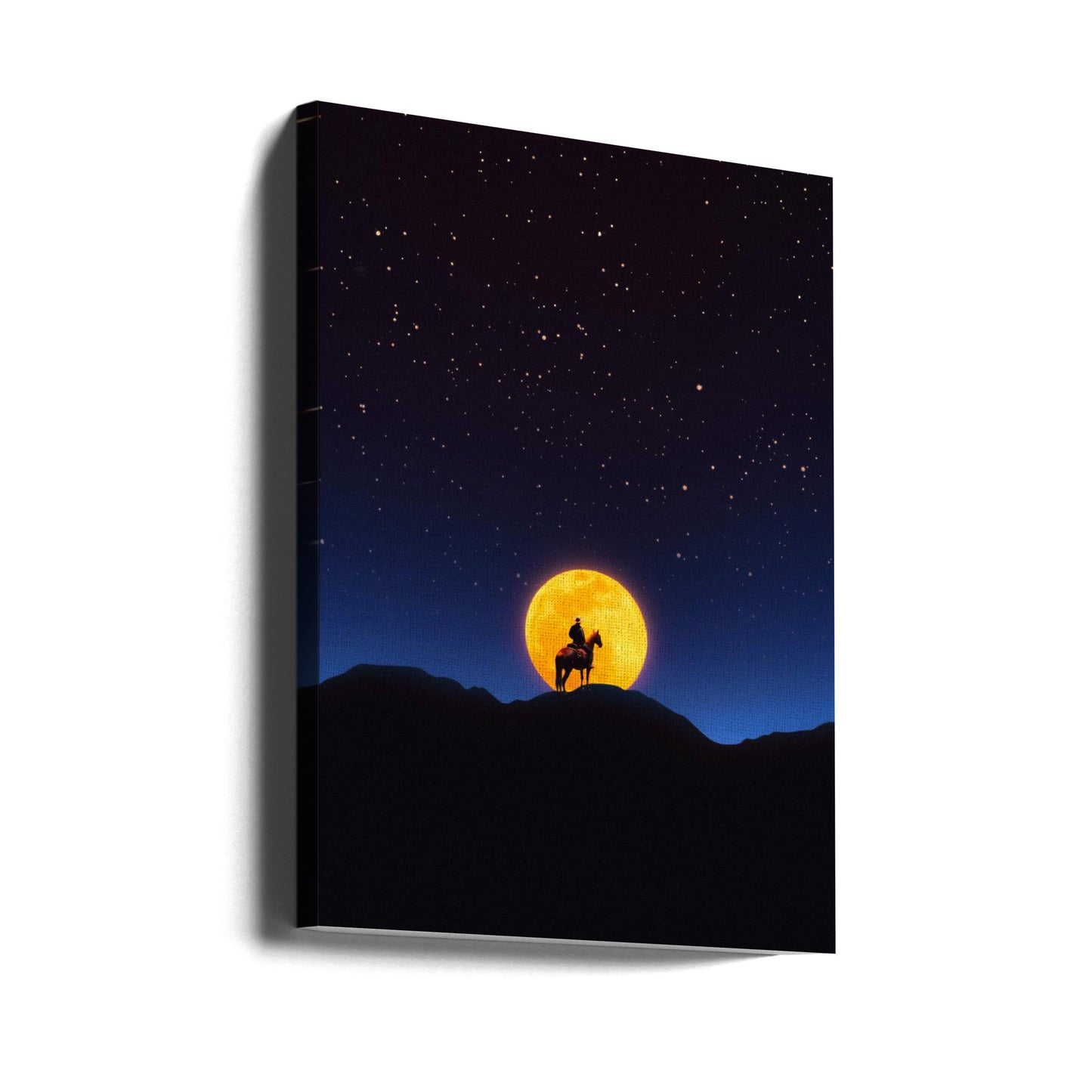 The Rider and the Moon | Canvas