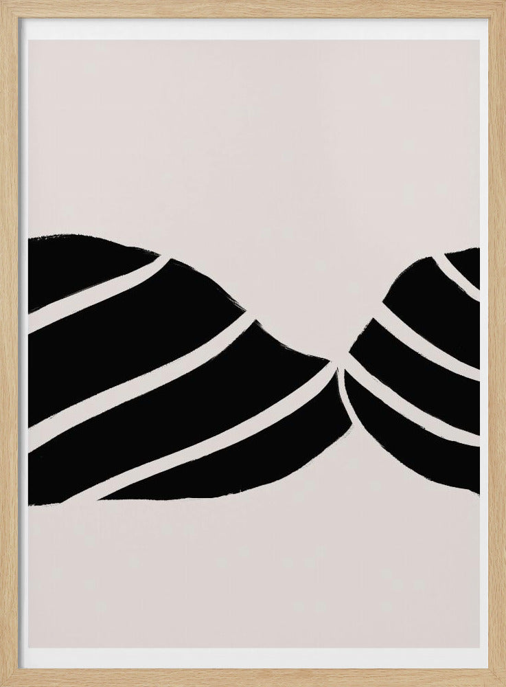 Curved Stripes Dance | Poster