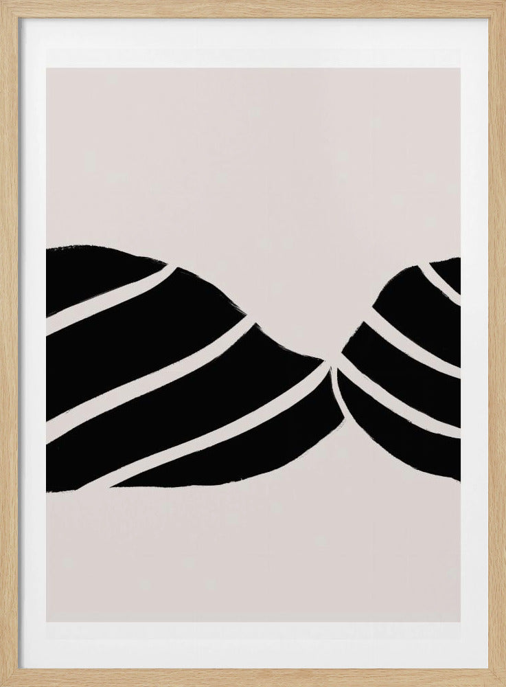 Curved Stripes Dance | Poster