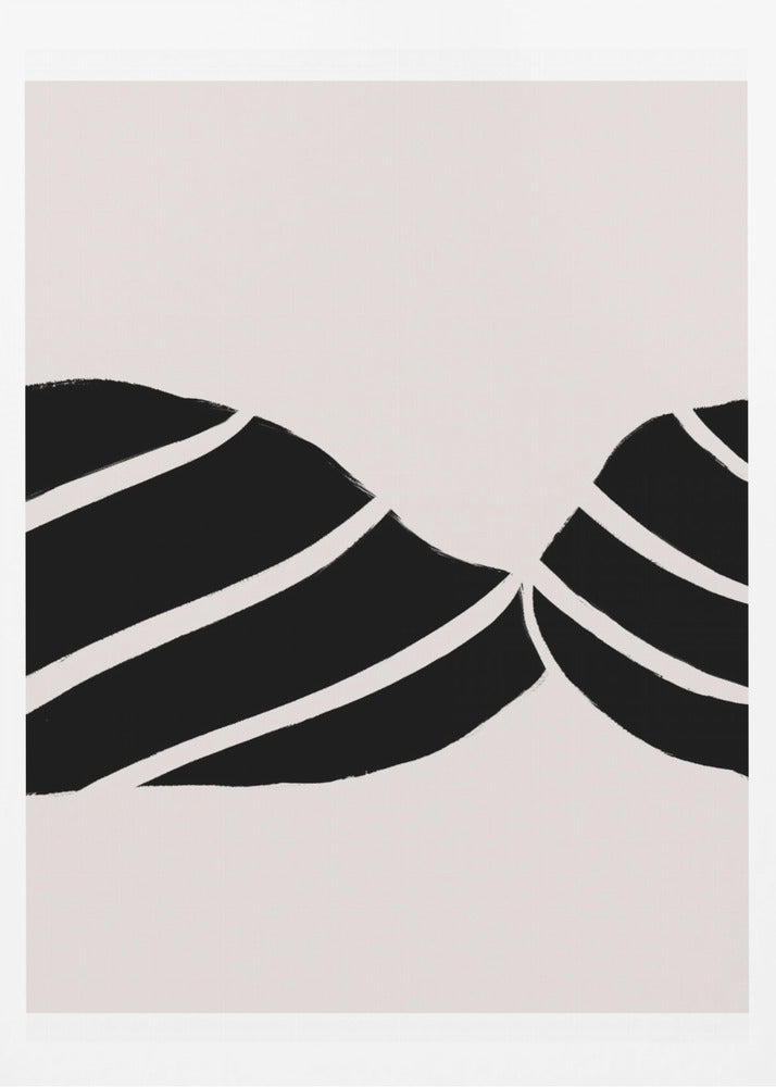 Curved Stripes Dance | Poster