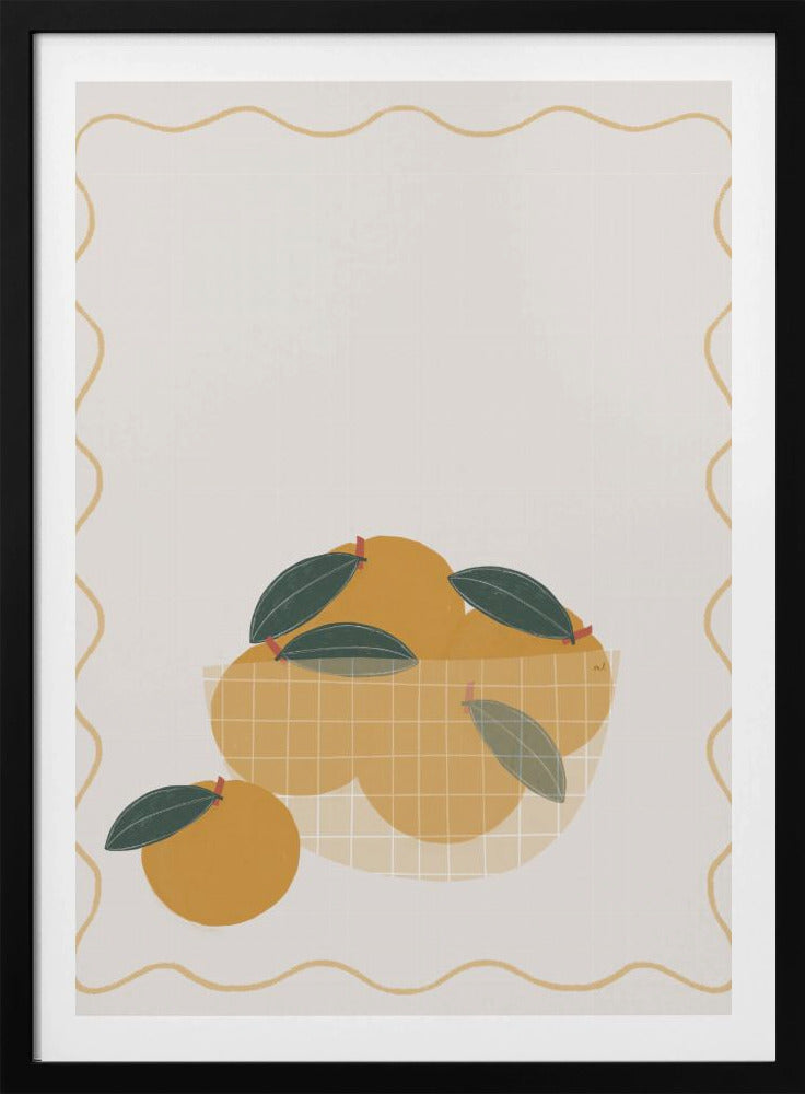 Schale mit Orangen | Poster