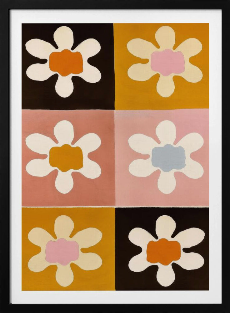 Retro Blooms Quilt | Poster